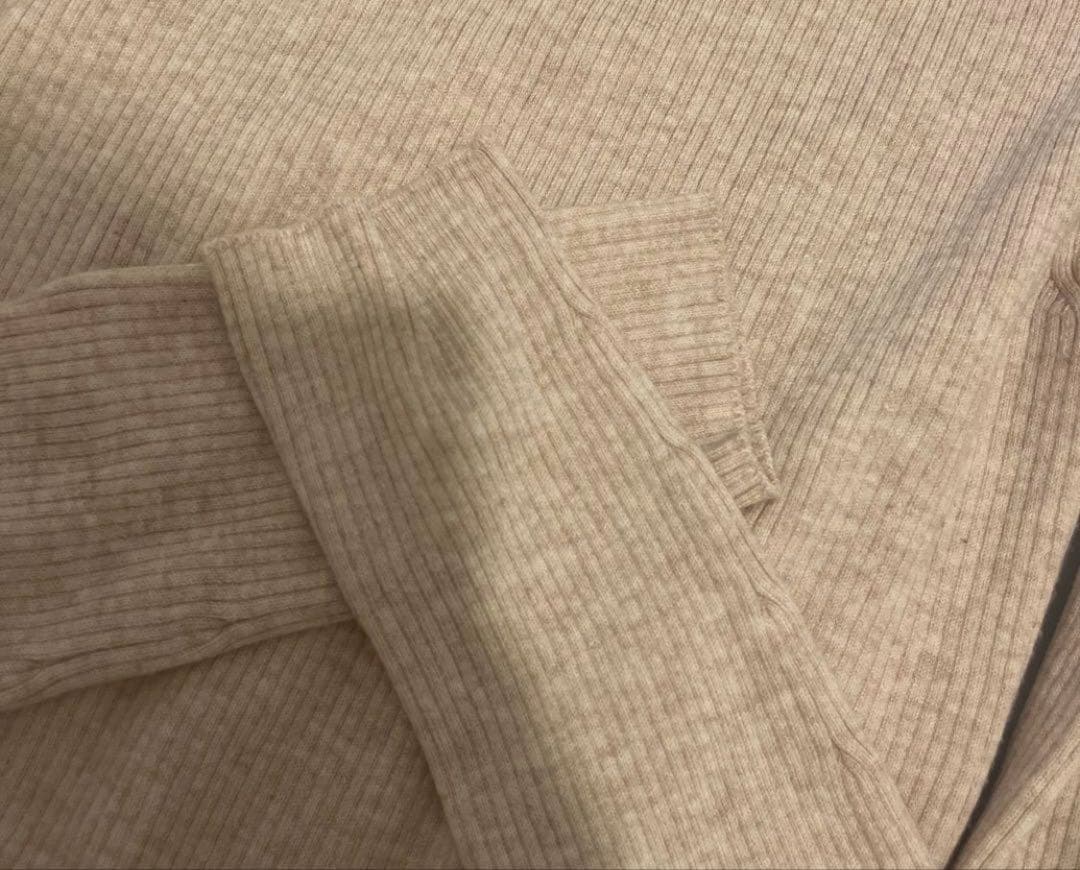 HER. 2024 リブニット ベージュ ヘムニットプルオーバー 美品