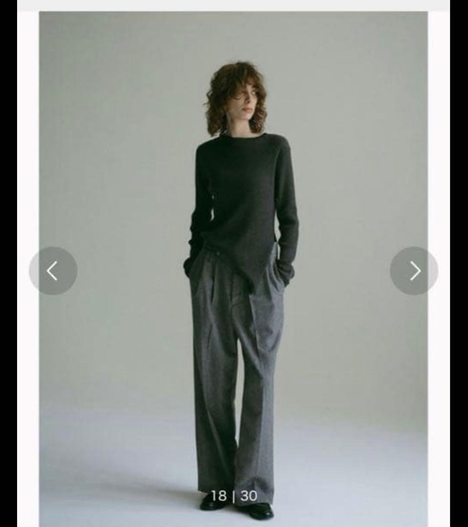 HER. 2024 リブニット ベージュ ヘムニットプルオーバー 美品