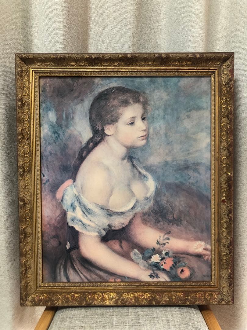 ルノワール　花を持つ少女