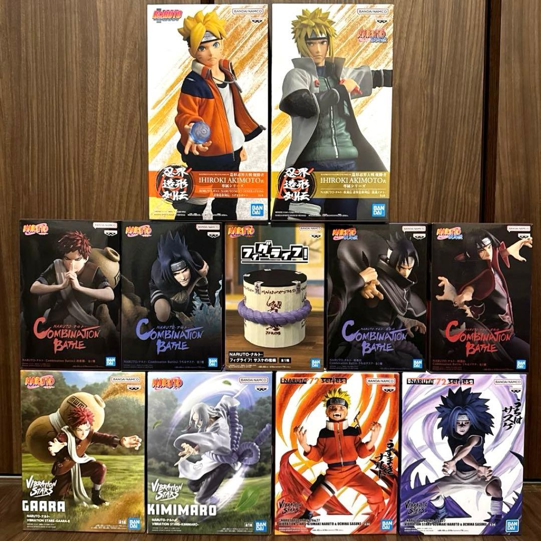 NARUTO疾風伝　フィギュア11体セット　棺桶/忍界造形列伝/バイブレーション