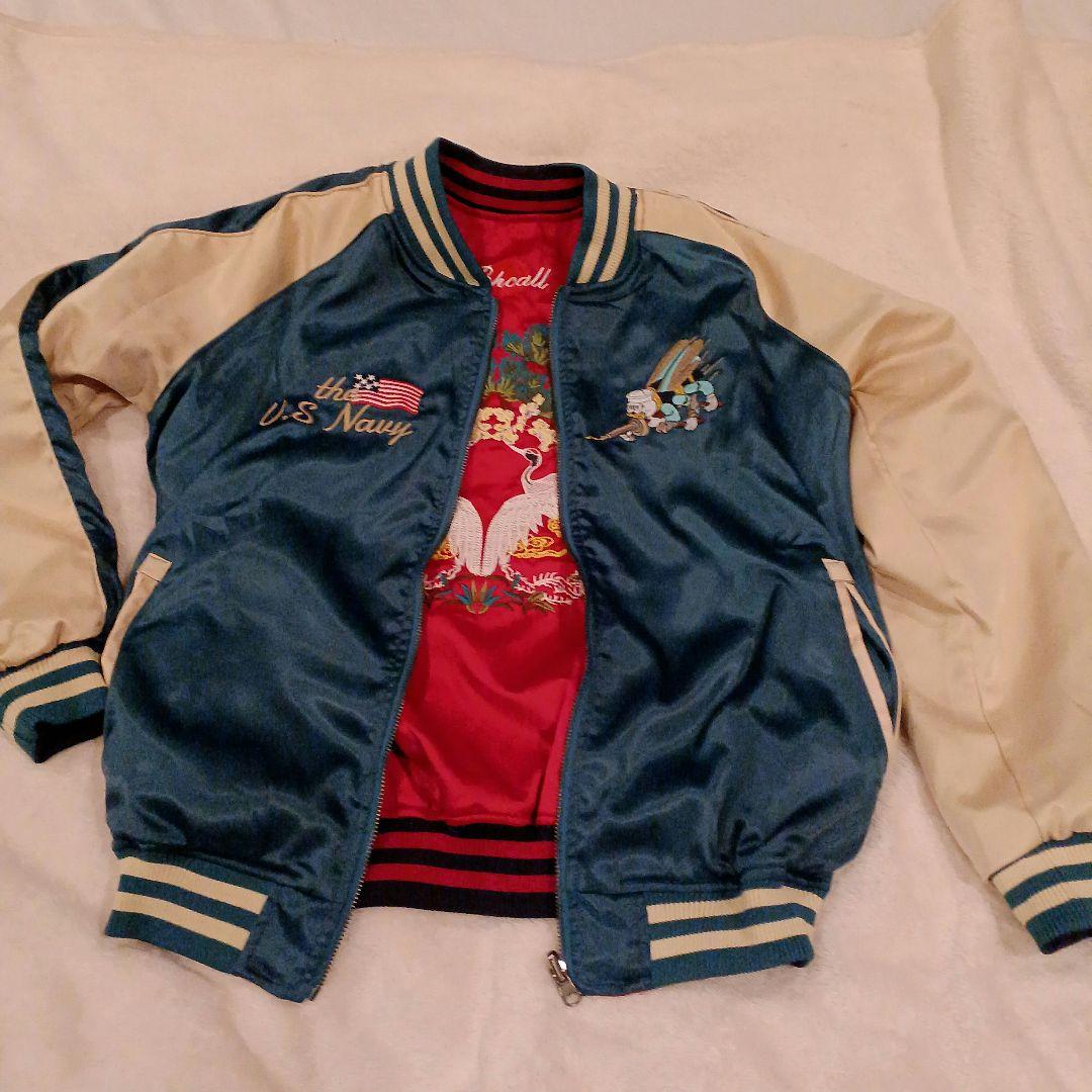 STRUGGLEFAMILY刺繍リバーシブルスカジャン L