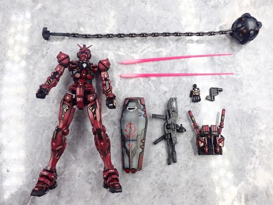 HG ジークアクス 赤いガンダム(フルビット) 全塗装 ガンプラ塗装済