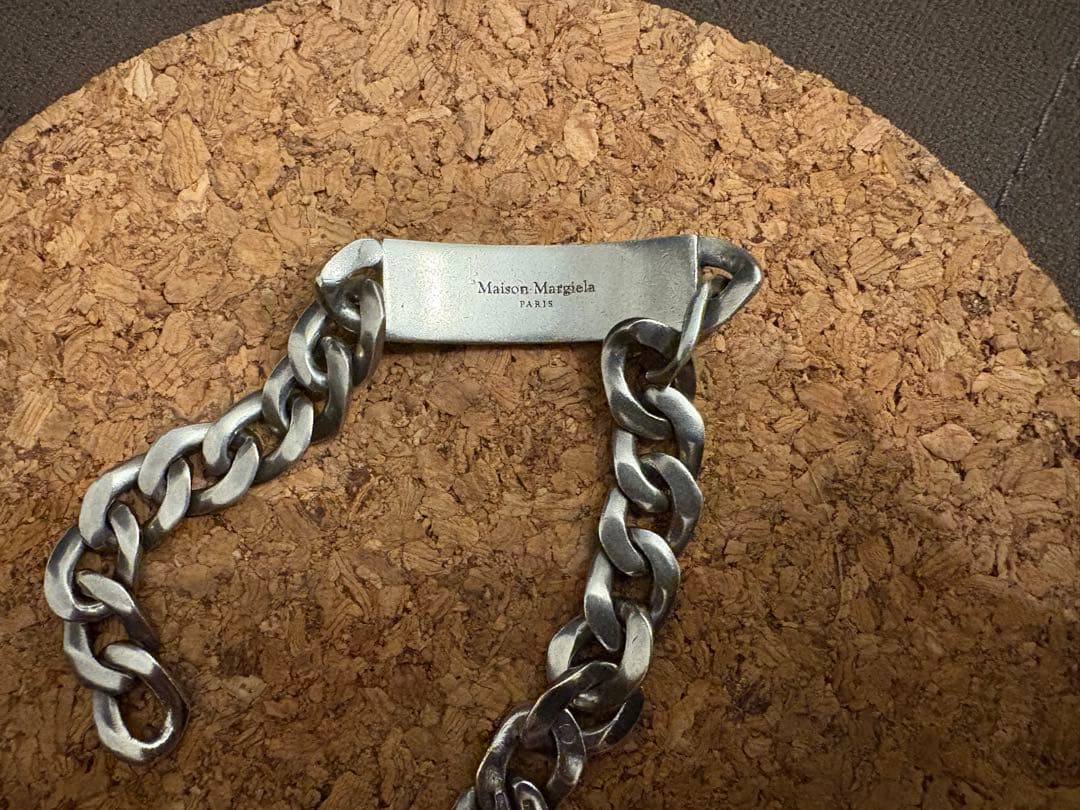 メゾンマルジェラ ブレスレット ID チェーン シルバー　りる Maison Margiela（メゾン マルジェラ）スターリングシルバーID