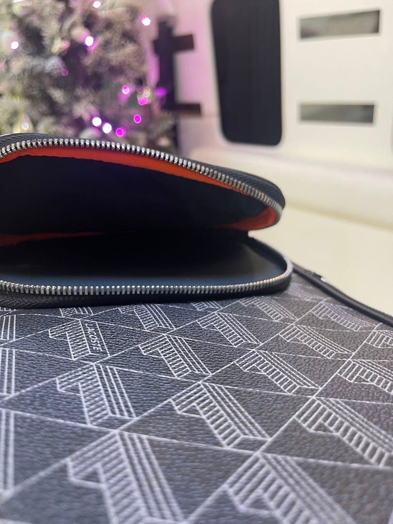 LACOSTE ラコステ メンズ ボディバッグ 黒 モノグラム 未使用 ブラック