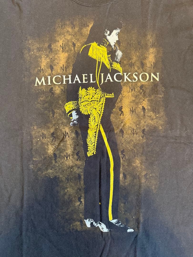 【送料無料】マイケル・ジャクソン Tシャツ 黒 tシャツ MICHAEL JACKSON/マイケルジャクソン フォトプリント 半袖T