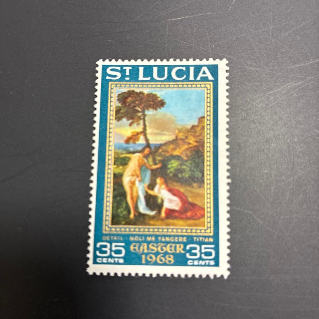 世界のイースター切手 セントルシア 1968 未使用4種フルセット - メルカリ
