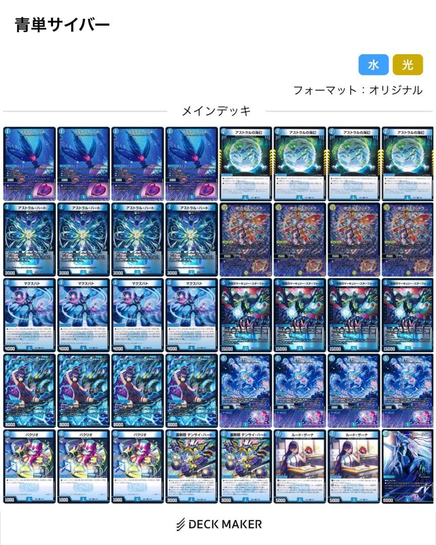デュエマ　青単サイバー　デッキ