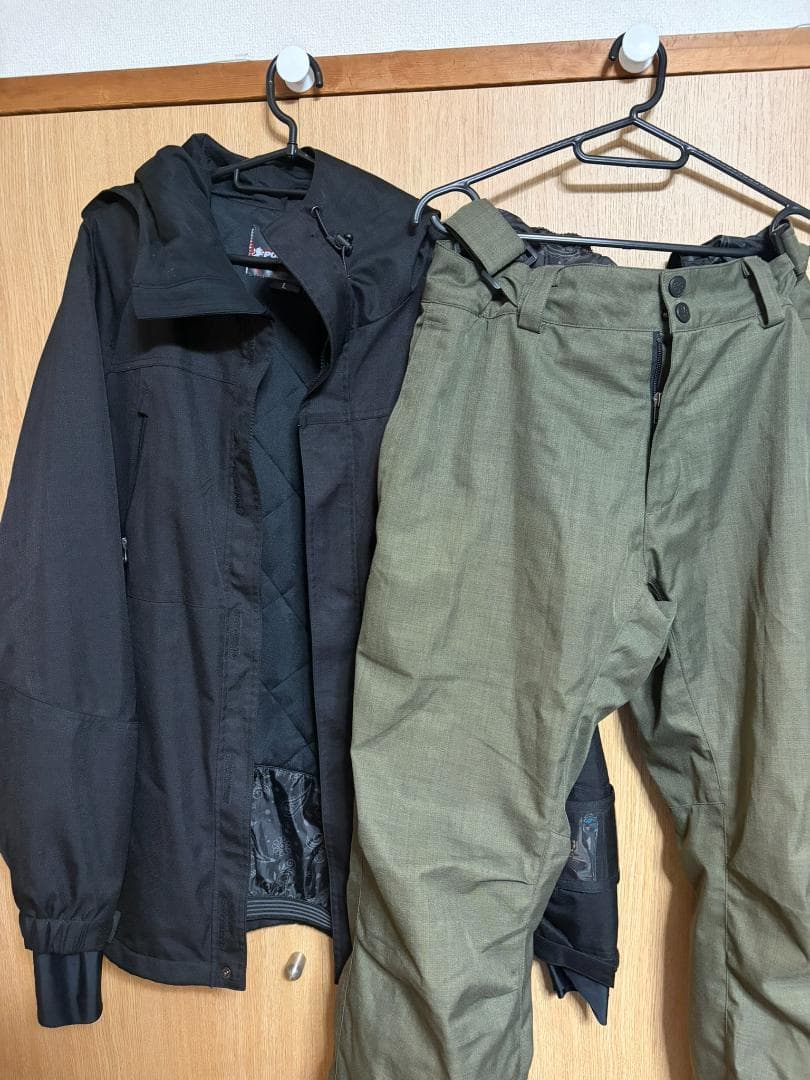 PONTAPES スノボウェア グローブ付上下セット メンズ Lサイズ