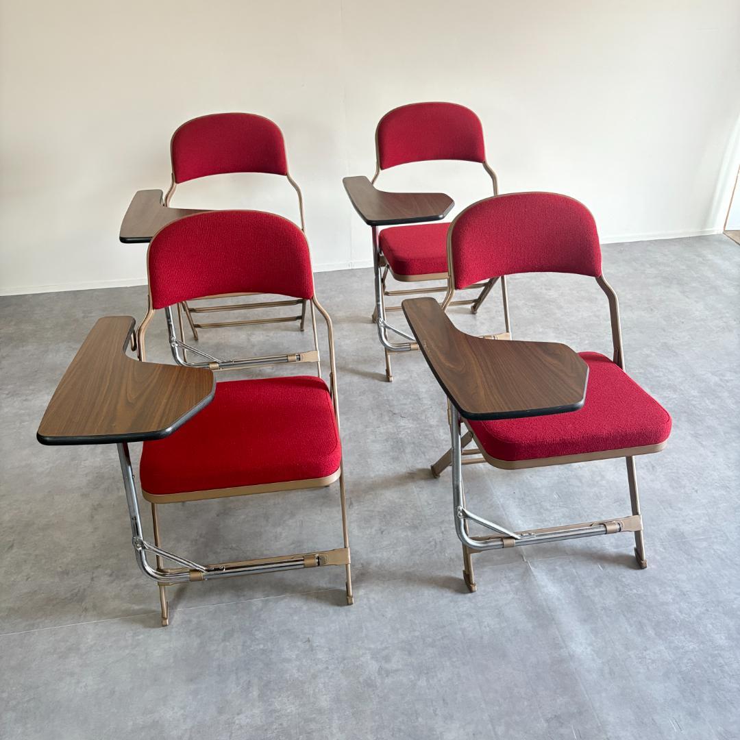 クラリン CLARIN フォールディングチェア サイドデスク付き 【1脚