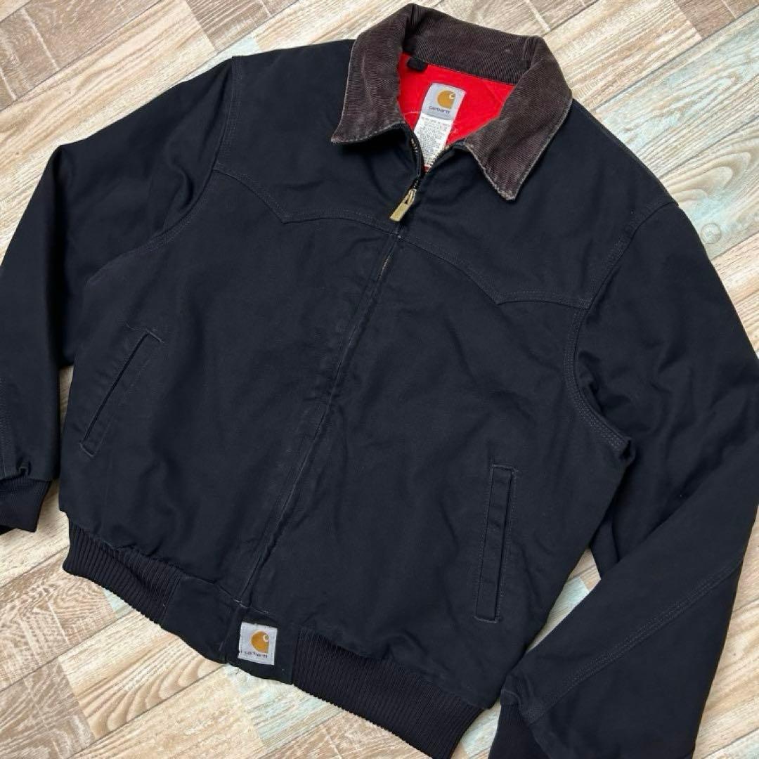 90s USA製 カーハート サンタフェジャケット ブラック - メルカリ