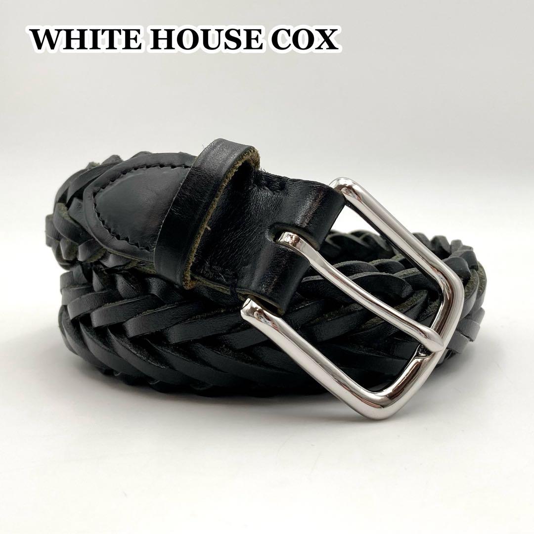 極美品✨ ホワイトハウスコックス メッシュベルト 黒 レザー 28/70 人気 極美品✨ ホワイトハウスコックス メッシュベルト 黒 レザー 28/70