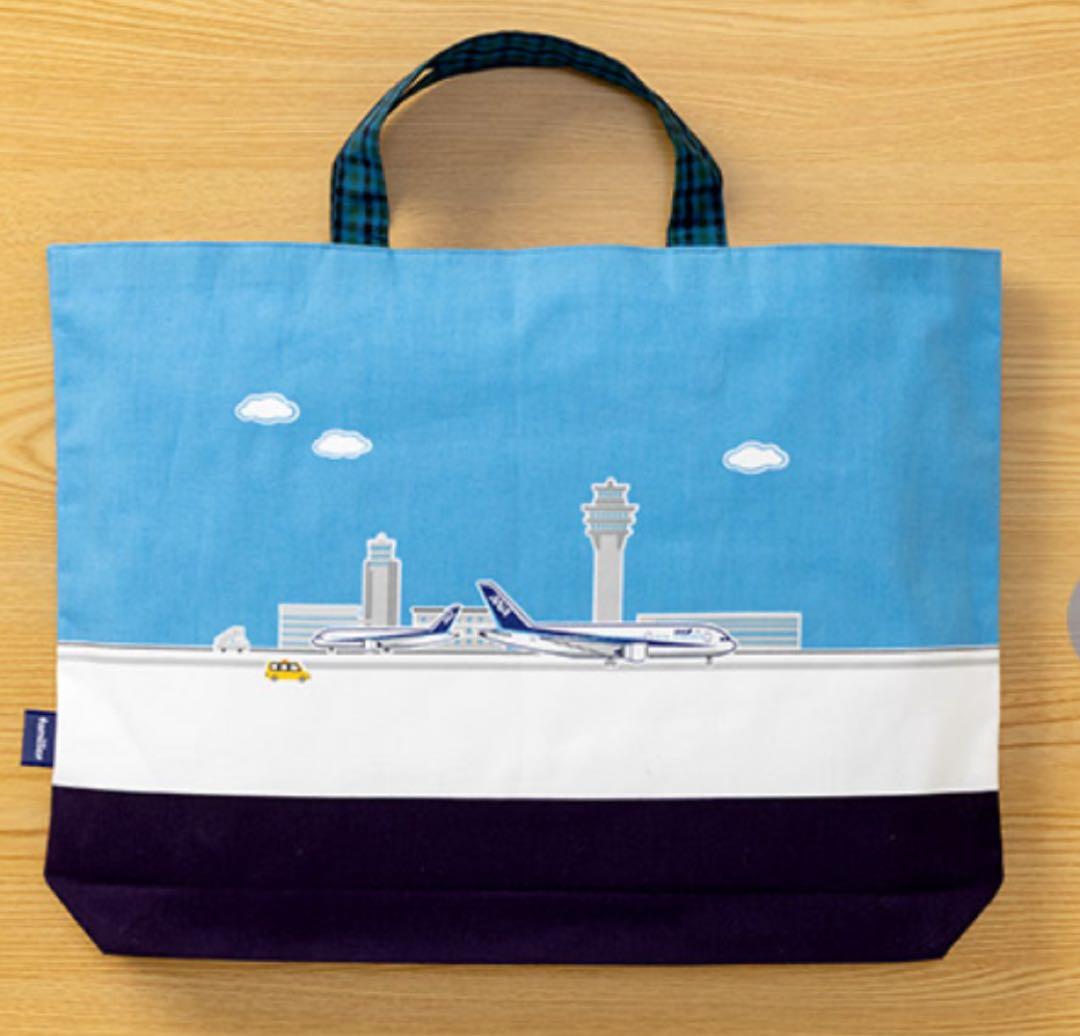 ANA ファミリア コラボ トートバッグ 飛行機デザイン - メルカリ
