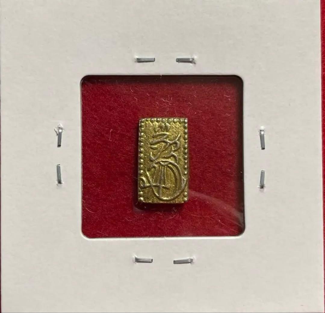 014 天保二朱判金 1.62g 江戸時代 金貨 本物 古銭　美品
