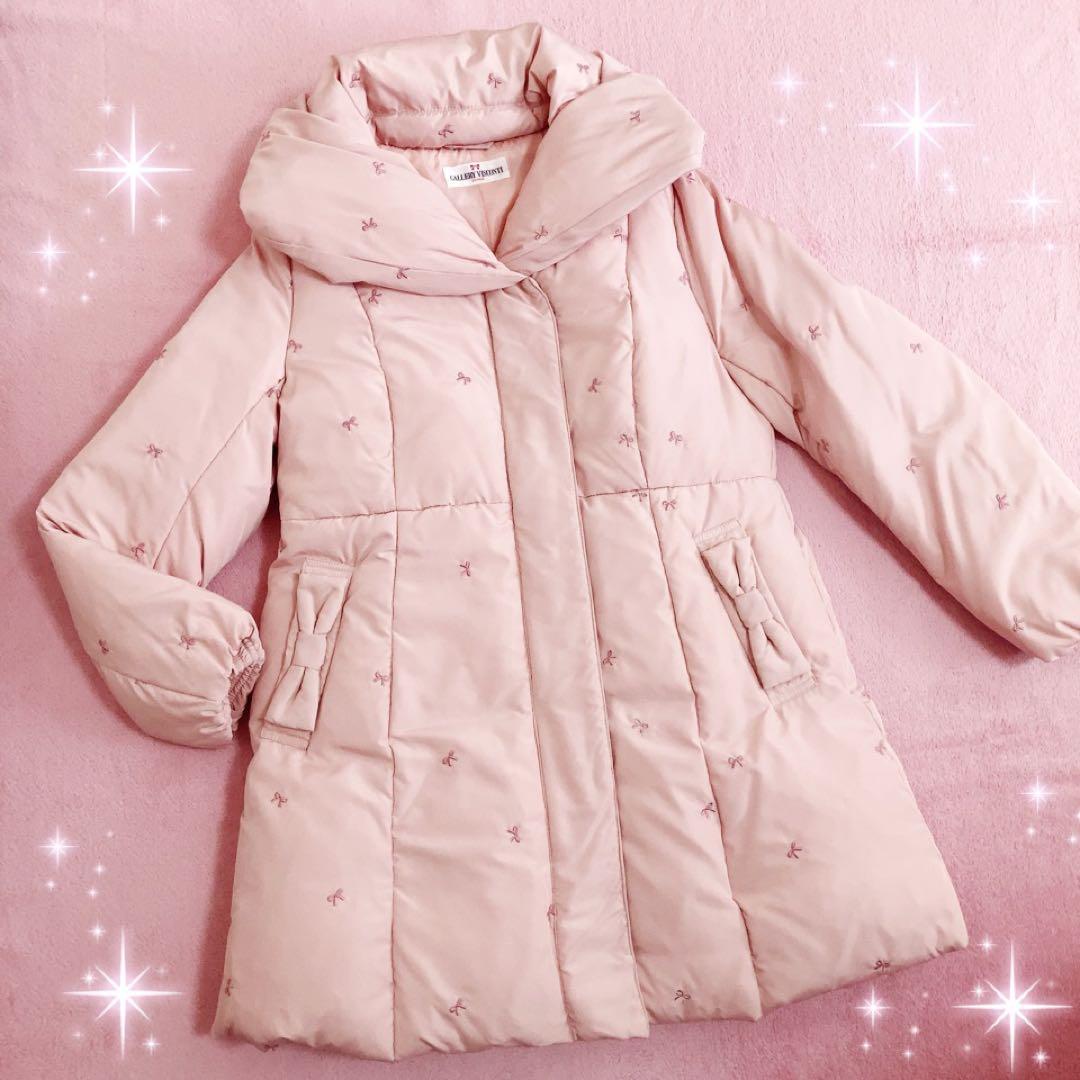 ☆GALLERY VISCONTI☆リボン刺繍☆ボリュームネックダウンコート☆