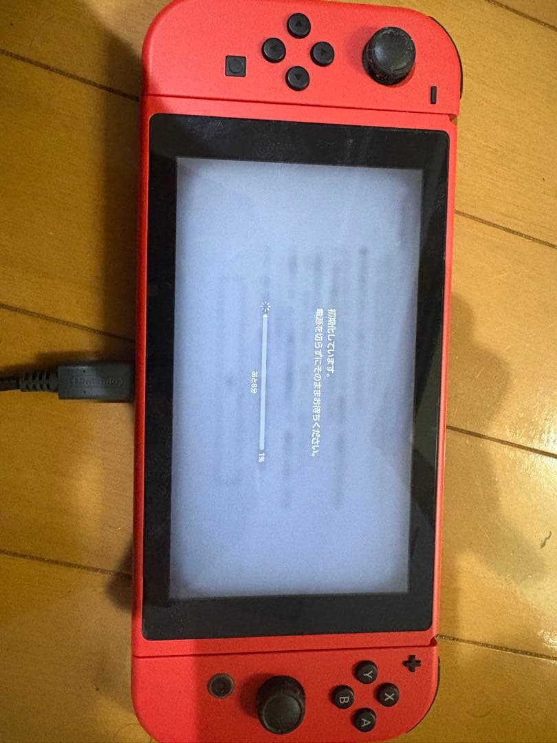 Nintendo Switch 本体 赤色 カセット スプラトゥーン2 3付き