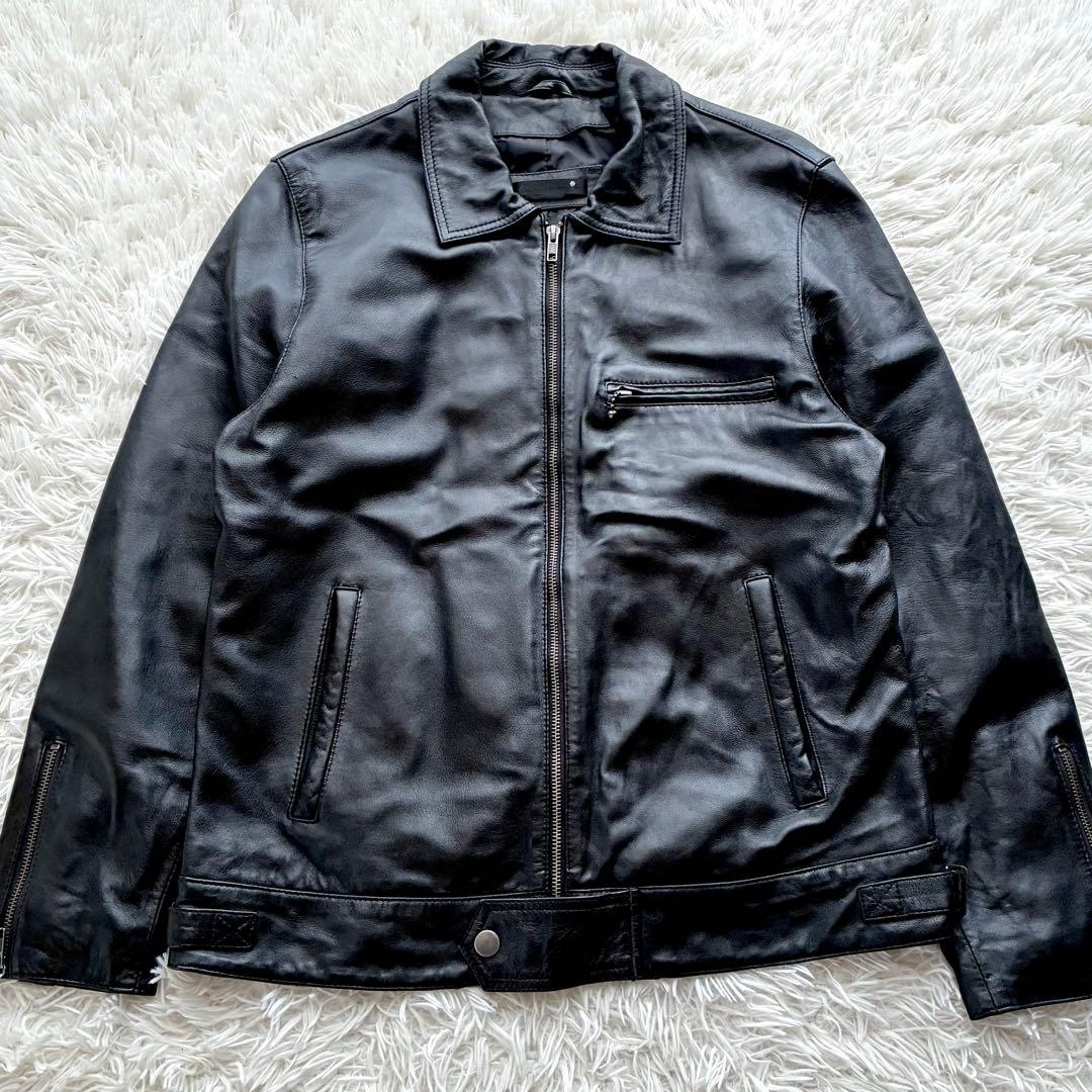 美品XL◎Liugoo Leathers 羊革 ラムレザー ジャケット シングル