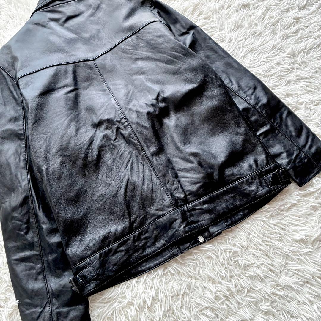 美品XL◎Liugoo Leathers 羊革 ラムレザー ジャケット シングル - メルカリ