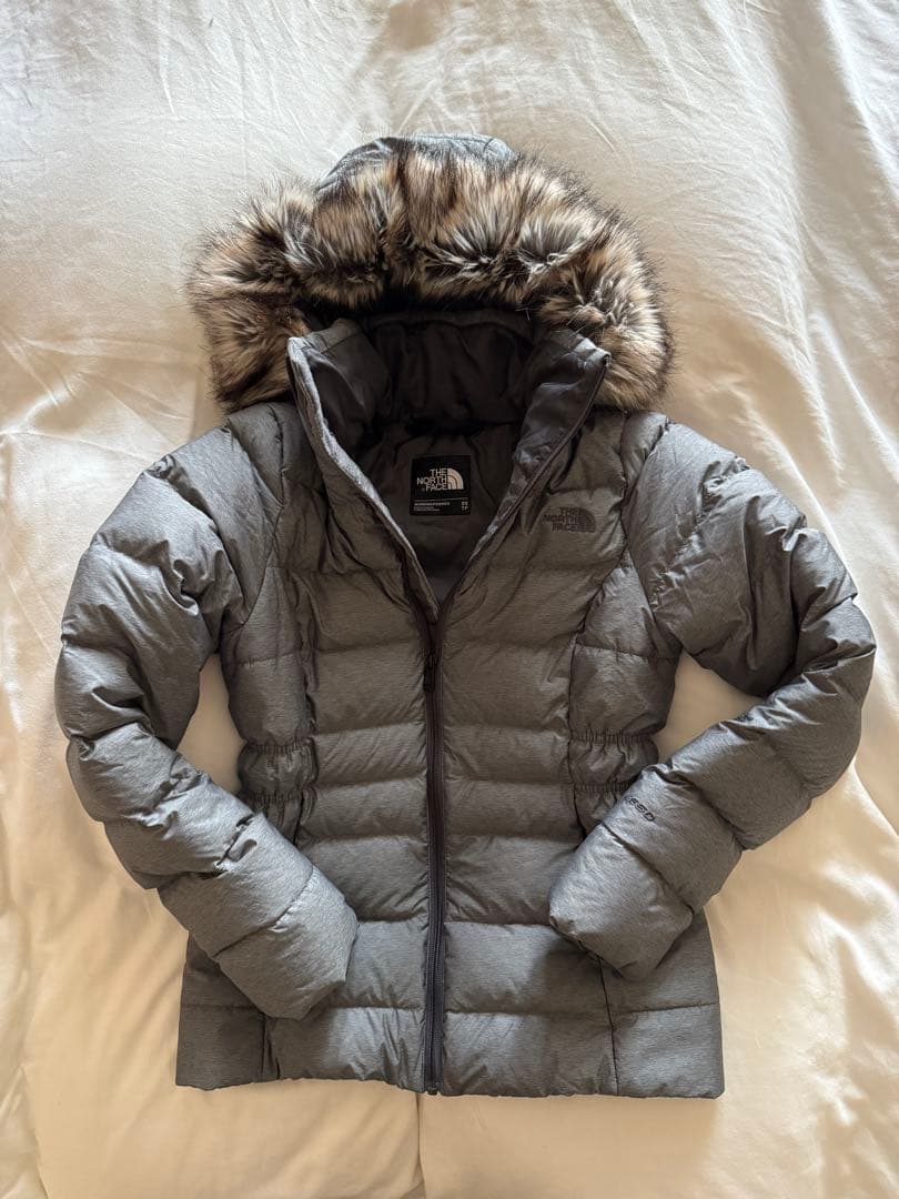 THE NORTH FACE ノースフェイス グレー ダウンジャケット XS
