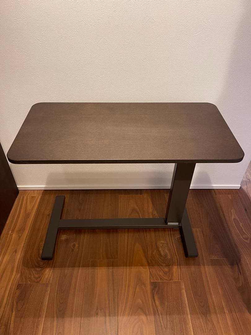 ニトリ　昇降式サイドテーブル ダークブラウン 高さ調整可能