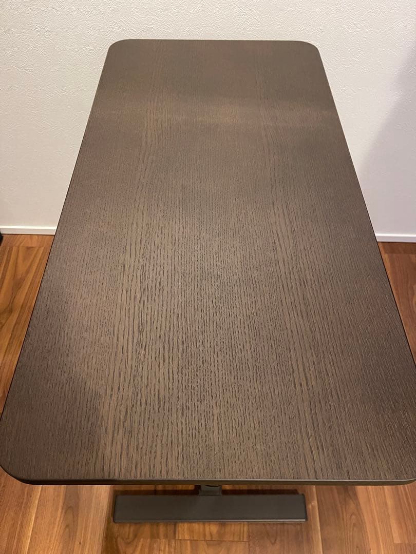 ニトリ 昇降式サイドテーブル ダークブラウン 高さ調整可能 - メルカリ