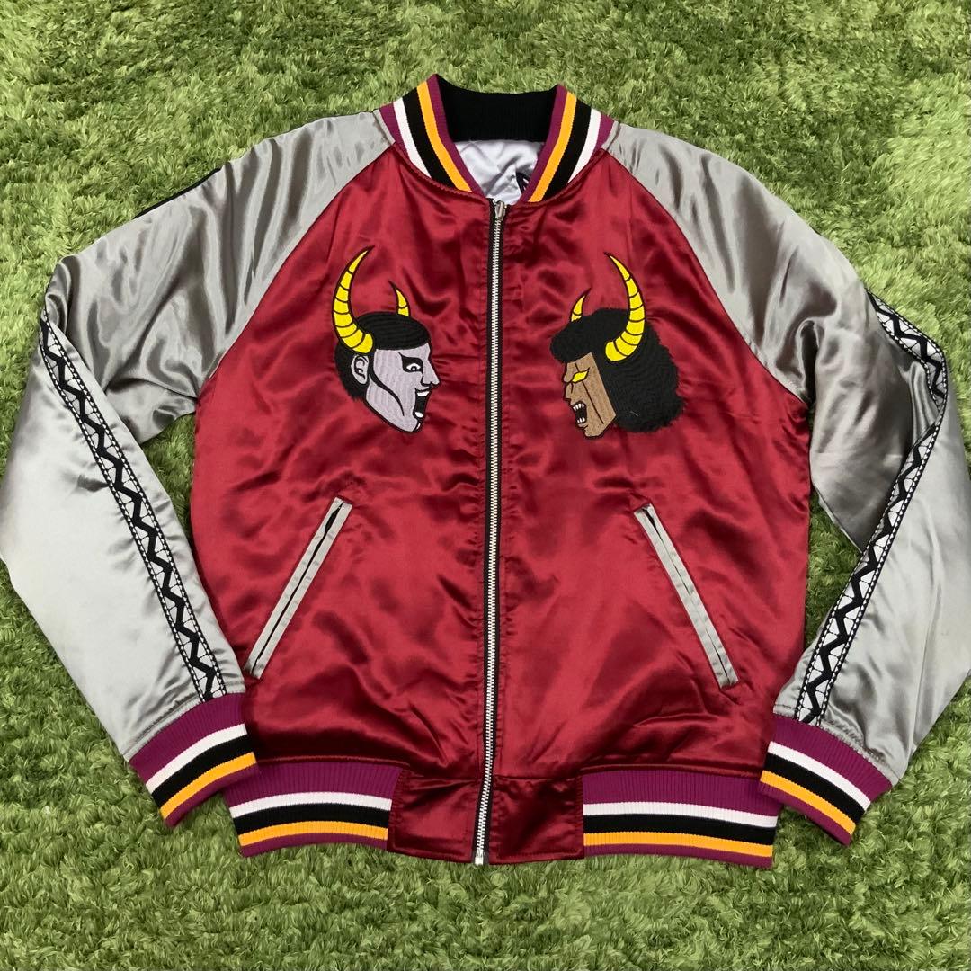 良好 リバーシブル パンクドランカーズ キン肉マン スカジャン メンズM