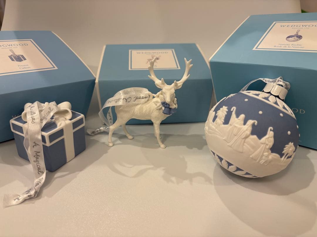 【期間限定値下げ】 クリスマスのオーナメント 3点 BROOKS HOME GARDEN ガラス製 クリスマスオーナメント 9点セット【翌