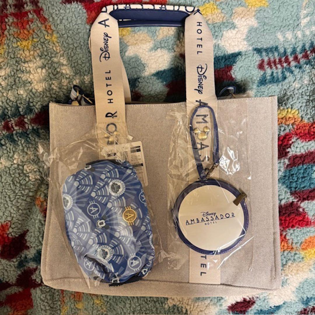 未使用新品タグ付きディズニーアンバサダーホテルトートバッグ宿泊者限定