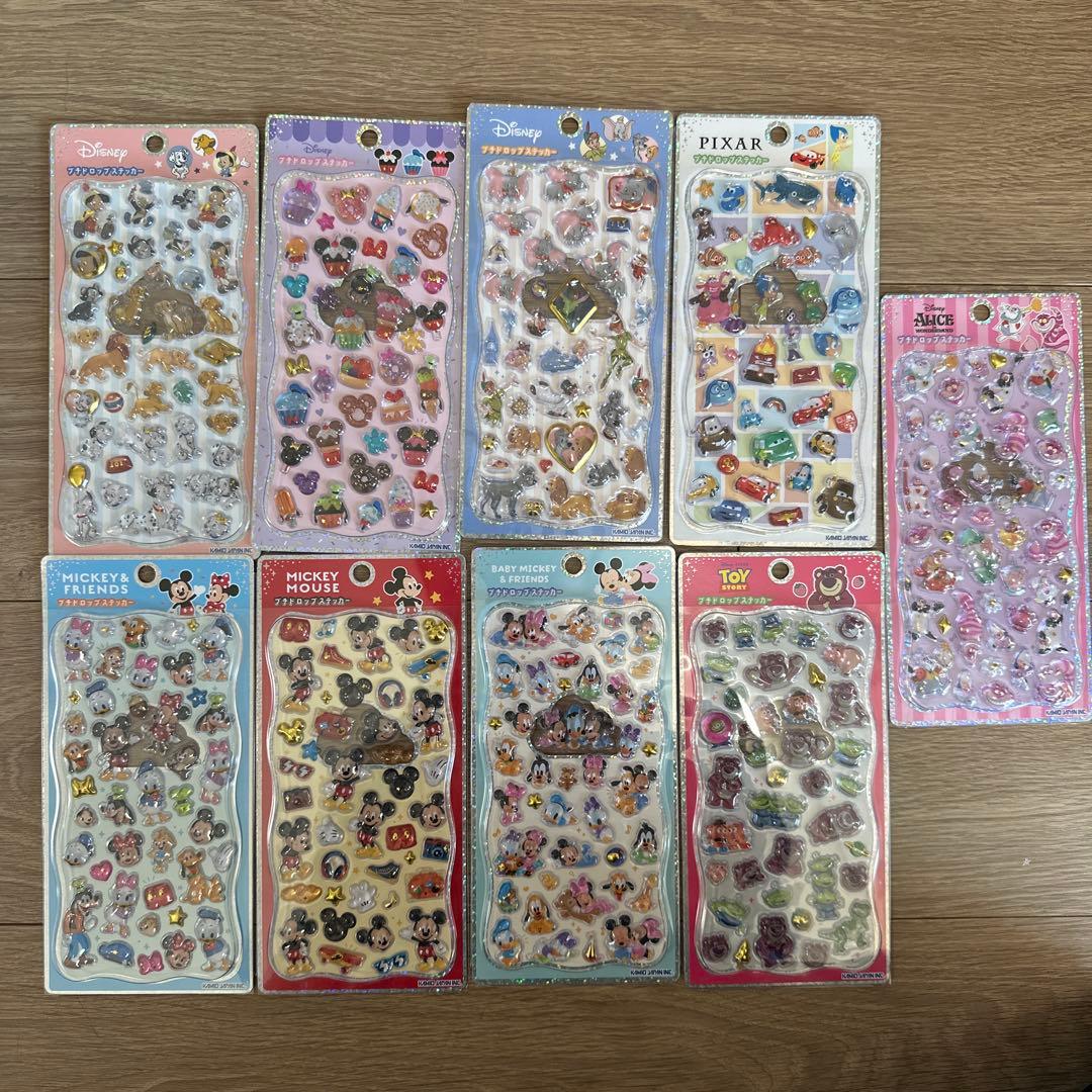 【正規品】 プチドロップステッカー ディズニー 9枚セット
