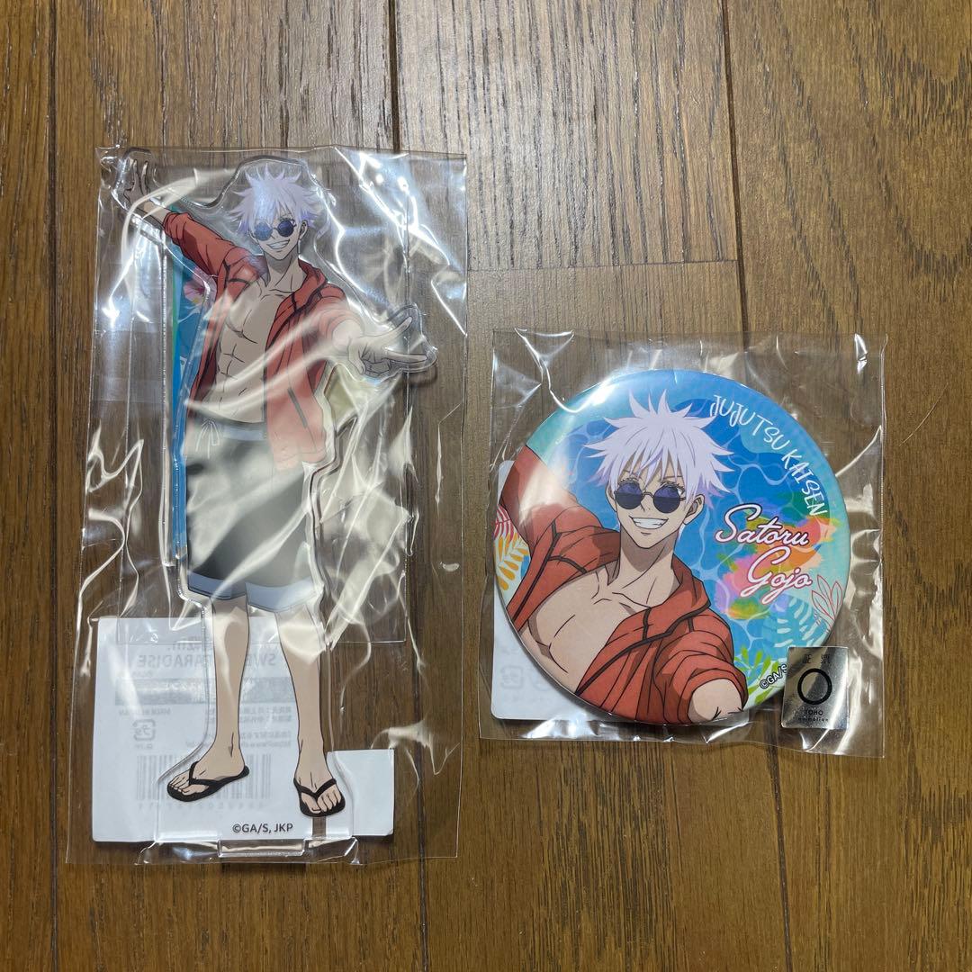 呪術廻戦 五条悟 アクリルスタンド 缶バッジ - メルカリ