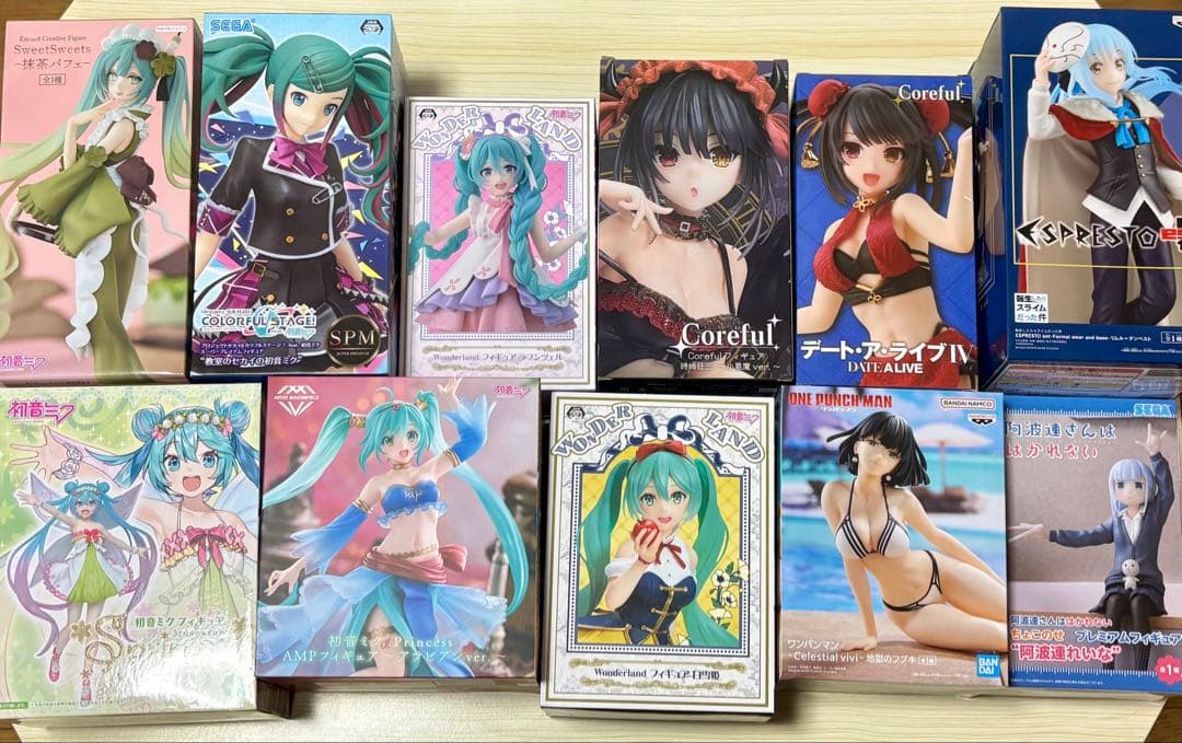 【未開封】初音ミク デートアライブ ワンパンマン 転スラ 阿波連さん フィギュア