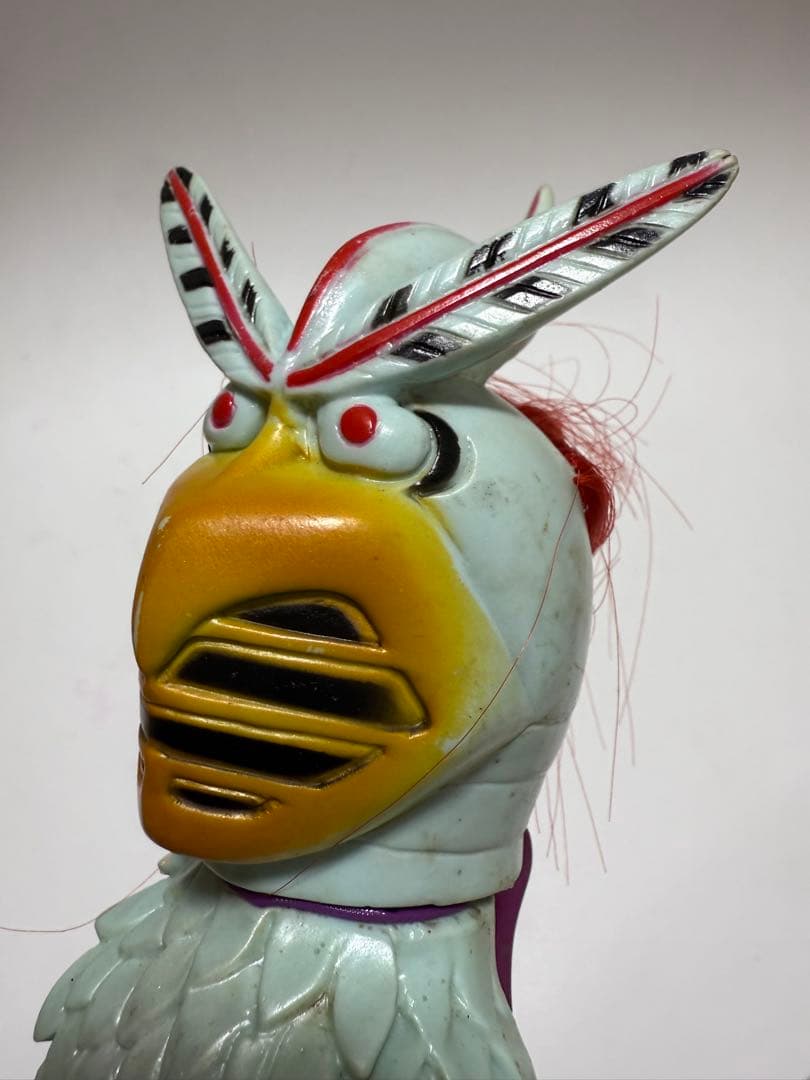 当時物 レトロ 変身忍者嵐 旧バンダイ 当時物ソフビ 面取れ ソフビ