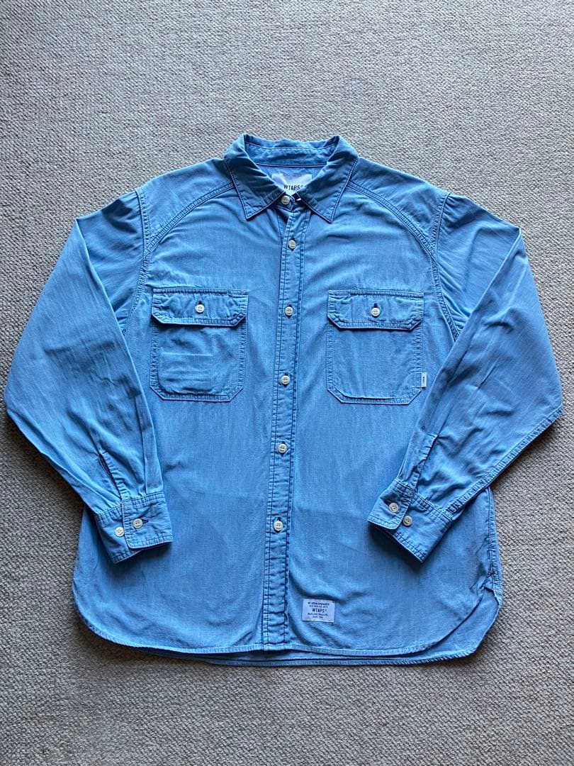 WTAPS ダブルタップス シャンブレーシャツ 242WVDT-SHM02 M