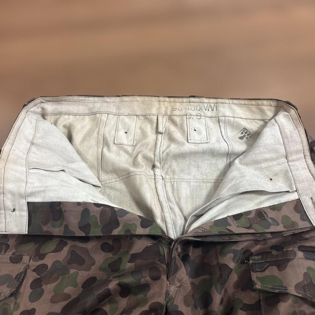 70s デッドストック オーストラリア軍 ピードットカモ パンツ 送料無料
