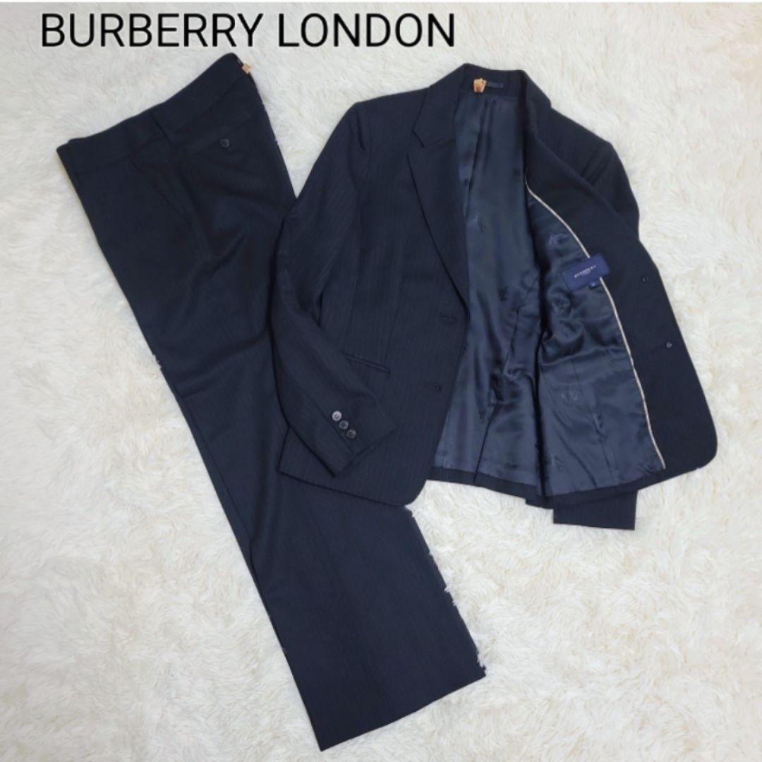 極美品✨ バーバリーロンドン セットアップ ホースロゴ ノバチェック パンツ 黒
