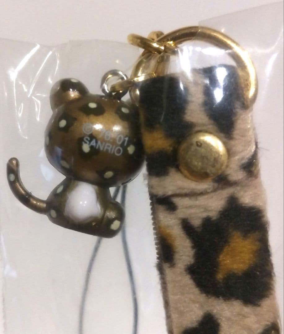 サンリオ ハローキティ ストラップ ヒョウ柄 豹柄 キティ 2001 レトロ