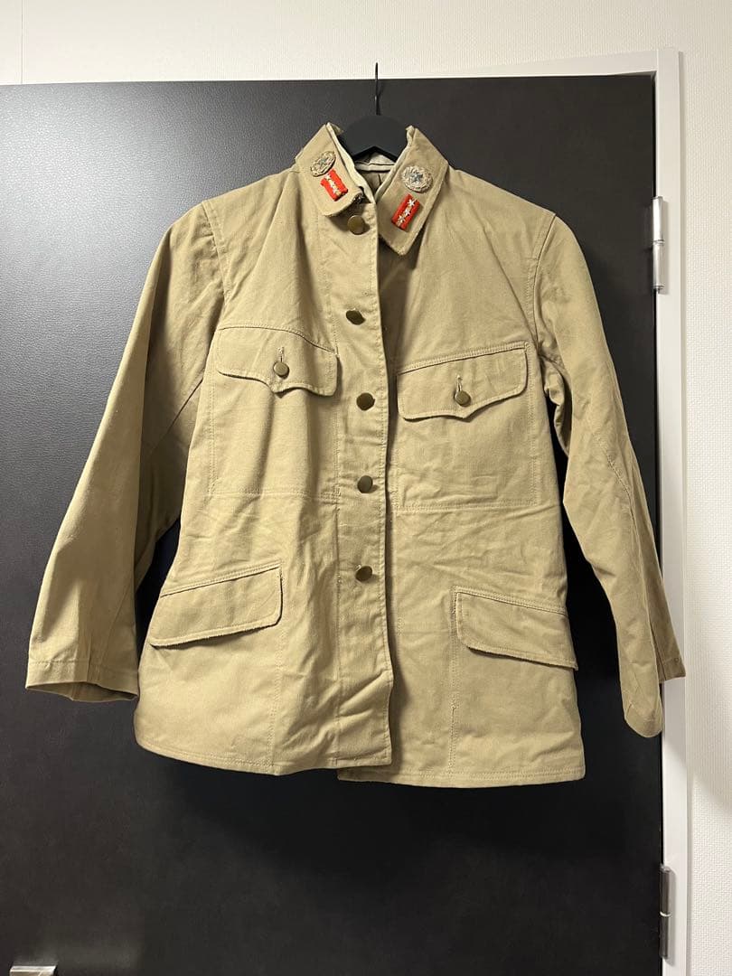 九八式軍衣　夏衣　日本陸軍　襟章　襟布　士官候補生特別徽章　三號　実物　日本軍 Yahoo!オークション - 日本陸軍九八式下士官兵用夏衣（実物一号大サイ