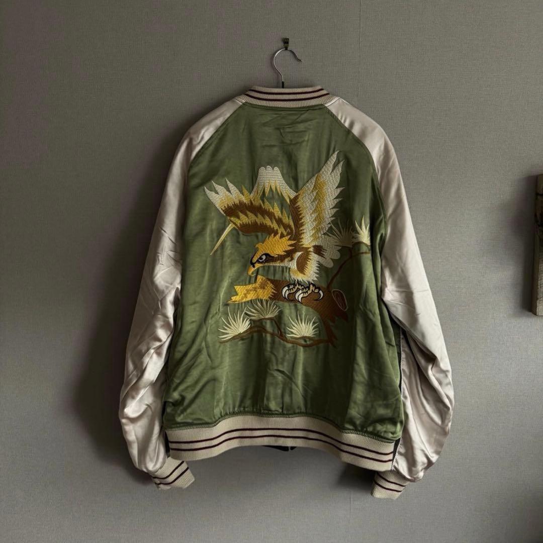 再入荷】リバーシブル別珍虎とサテン鷹刺繍 Japanスカジャン XL - メルカリ