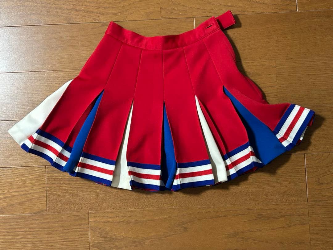 チアリーディング プリーツスカート 赤青