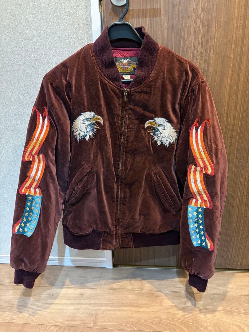 Harley-Davidson ハーレー 90s ベロア スカジャン