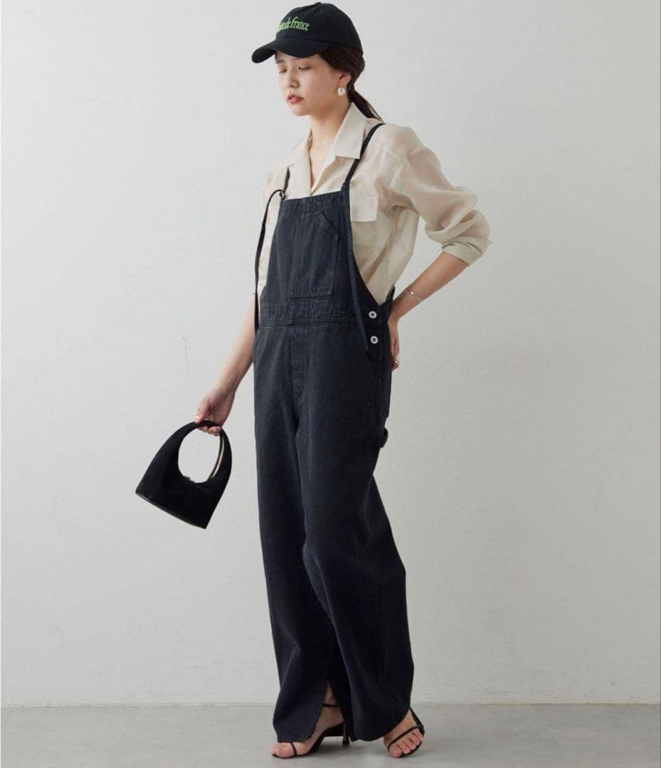 ガリャルダガリャンテ　デニムサロペット　38ブラック GALLARDAGALANTE｜【サイズ展開あり】デニムサロペット | Rakuten