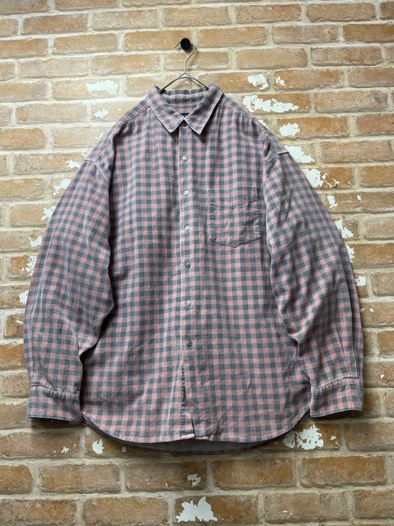 90s old gap GAP ギャップ　チェックシャツ　ネルシャツ　ピンク 90s OLD GAP オールド ギャップ 長袖 チェック シャツ ネルシャツ