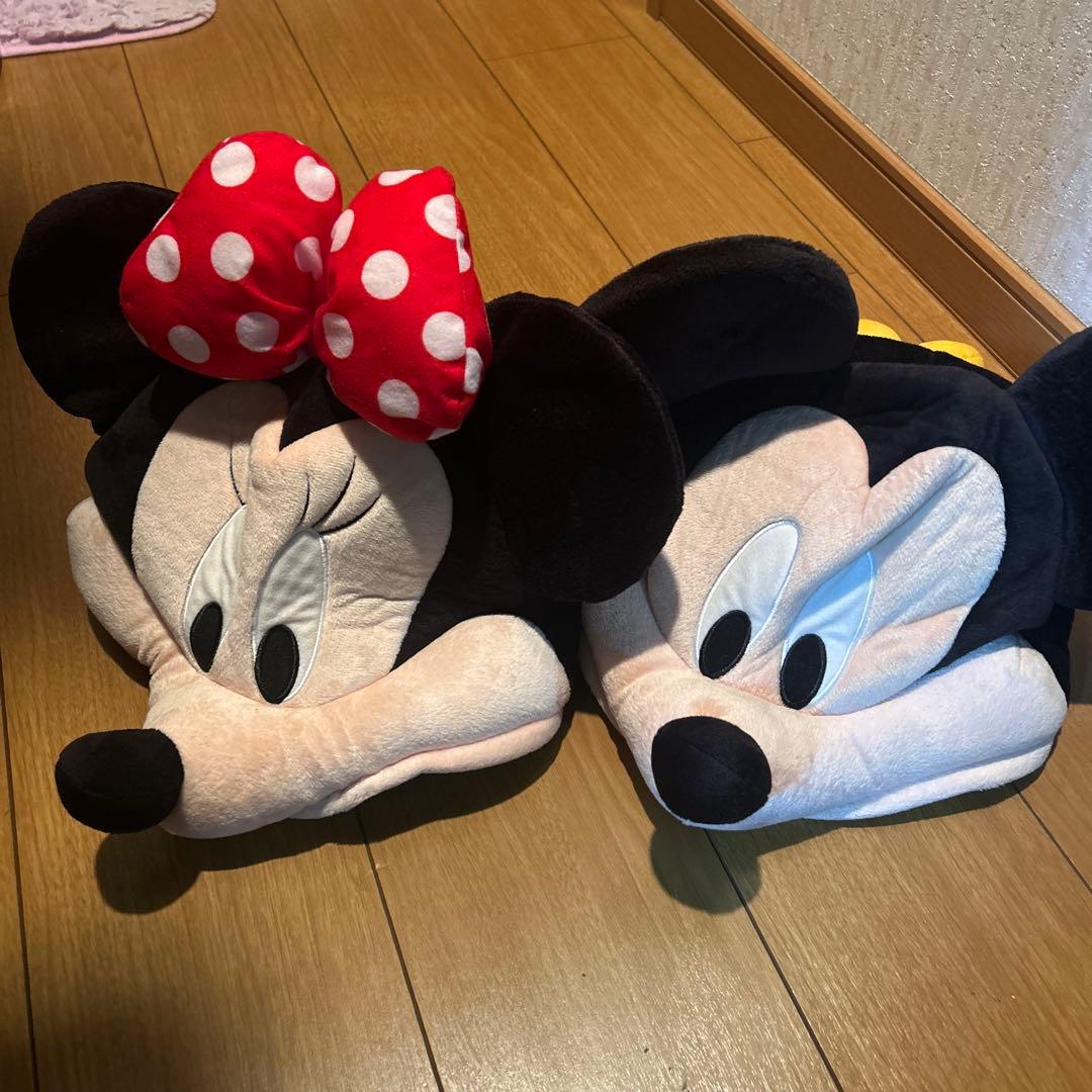 即日発送 ディズニー ミッキー ミニー ぬいぐるみ ファンキャップ ペア