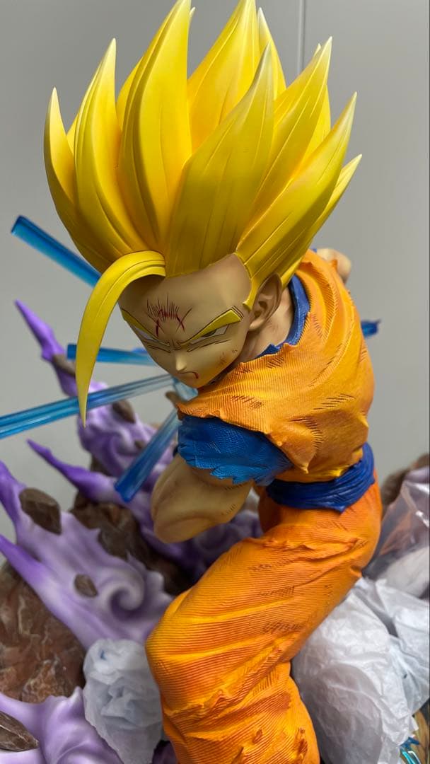 ドラゴンボール希少スタチュー1/4サイズ孫悟飯かめはめは映画シーン完全再現