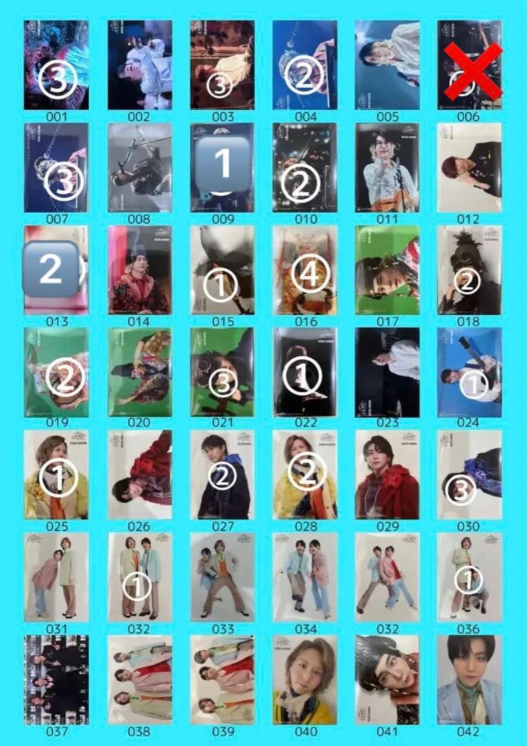 ミセスグリーンアップル　フィヨルドフォトカード ミセスグリーンアップル フィヨルド フォトカード 大森元貴 5枚 セット