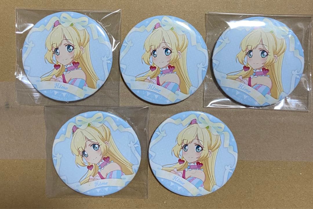 アイカツバースデー缶バッチ1月〜2月白鳥ひめ