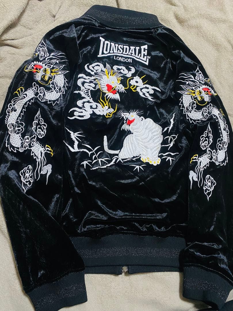 LONSDALE London 限定　日本 スカジャン 別珍龍虎 Unisex