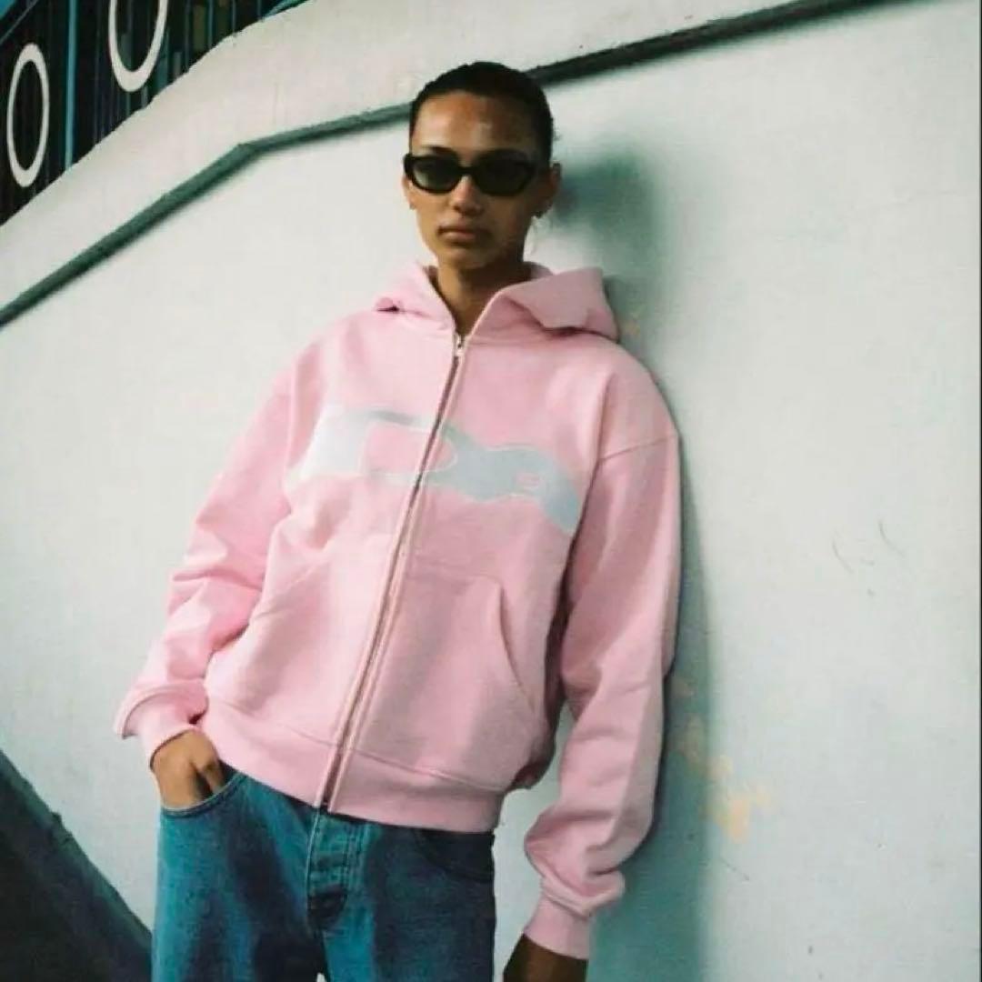 希少 ida sply hoodie ジップパーカー ピンク - メルカリ