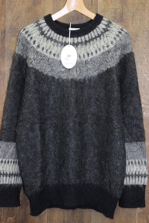 FUMIE=TANAKA フミエタナカ ノルディック モヘヤ ニット ブラック