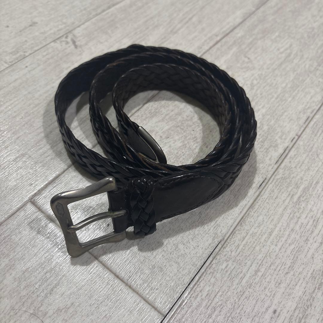 j&m davidson メッシュベルト　使用感あり 色ち買い】J&M DAVIDSON（デヴィッドソン）のメッシュベルトのブラウン