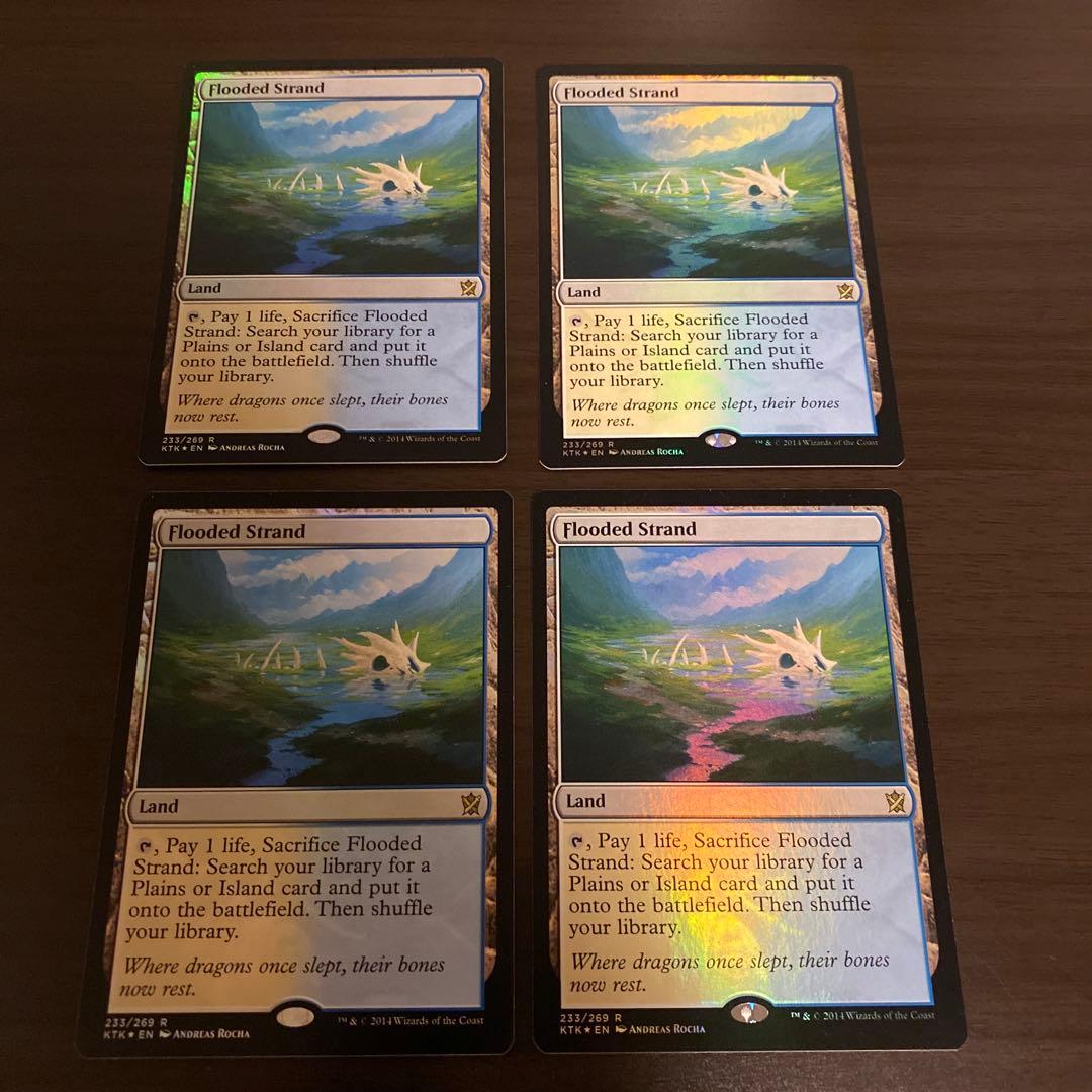 溢れかえる岸辺/Flooded Strand KTK foil 4枚（英）